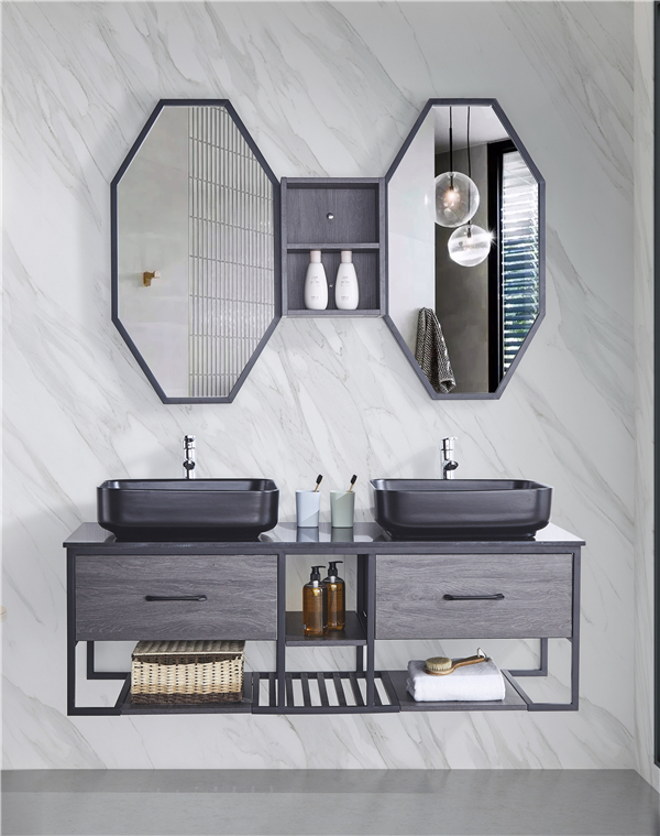 캐비닛 GGM08이 있는 세면대